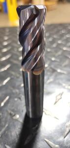 DESCRIPTION: (2) 4 FLUTE SOLID CARBIDE CORNER RADIUS END MILL INFORMATION: SGS 36389 RETAIL$: $ 376.38 EA SIZE: 3/4" CUT/SHANK 1*1/2" LOC QTY: 2