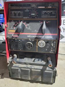STICK ARC WELDER/GENERATOR COMBO WITH NEW CABLES, STRIKER AND GROUND CLAMP