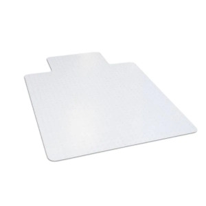 CLEAR OFFICE CHAIR MAT WITH LIP FOR LOW PILE CARPET