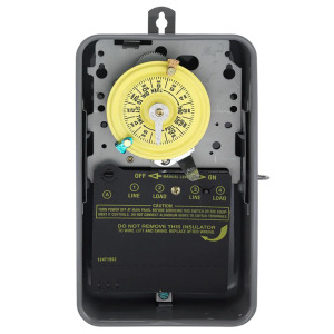 T100 SERIES 40A 24-HOUR OUTDOOR MECHANICAL TIMER WITH DOUBLE POLE SINGLE THROW