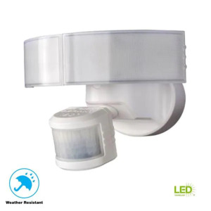 180-DEGREE WHITE LED MOTION OUTDOOR SECURITY LIGHT