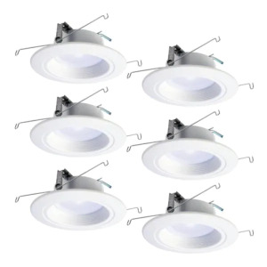 6CT RL 5" AND 6" SELECTABLE CCT INTEGRATED LED WHITE RECESSED CEILING LIGHT TRIM KIT