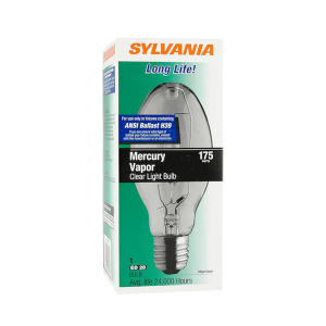 MERCURY VAPOR 175W CLEAR HID BULB