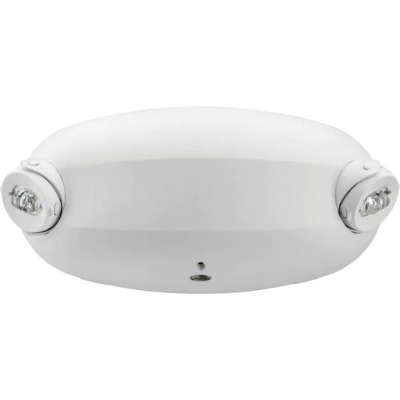 CONTRACTOR SELECT ELM 120/277V INTEGRATED LED WHITE EMERGENCY LIGHT FIXTURE WITH BATTERY