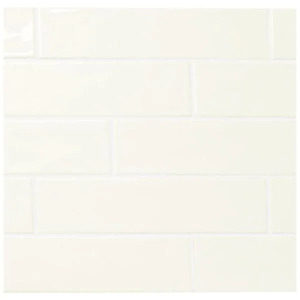 24 SQFT OF LUXECRAFT WHITE GLAZED CERAMIC SUBWAY WALL TILE