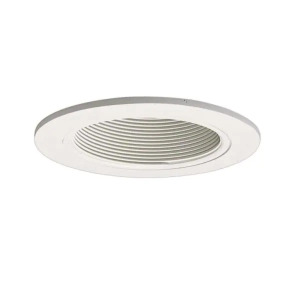 (6) 993 SERIES 4" WHITE RECESSED CEILING LIGHT FIXTURE TRIM WITH BAFFLE
