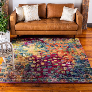 JARDIN IVY MULTI COLOR SQUARE RUG