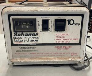 10 AMP SCHAUER SELECT A CHARGE BATTERY CHARGER