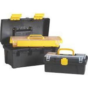 DESCRIPTION: 16" TOOLBOX WITH BONUS 12" TOOLBOX SIZE: 16" LOCATION: SHOP QTY: 1