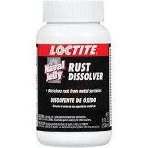 DESCRIPTION: (6) NAVAL JELLY RUST DISSOLVER- 8 OZ BRAND/MODEL: LOCTITE SIZE: 8 OZ LOCATION: SHOP QTY: 6