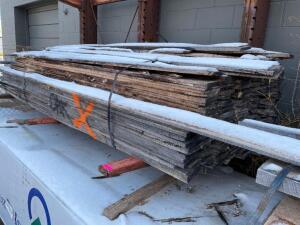 DESCRIPTION: (140) PIECES OF 5" X 10' OAK BOARDS SIZE: 5" X 10' LOCATION: OUTSIDE. THIS LOT IS: SOLD BY THE PIECE QTY: 140