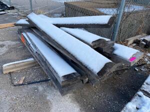 DESCRIPTION: (15) ASSORTED PIECES OF OAK BOARDS. BRAND / MODEL: 6" X 1" LOCATION: OUTSIDE. THIS LOT IS: ONE MONEY QTY: 1