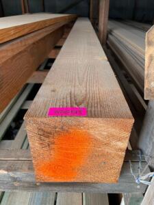 DESCRIPTION: 7.5" X 7.5" X 8' CEDAR BOARD. LOCATION: BUILDING #4 QTY: 1