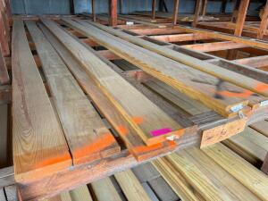 DESCRIPTION: CONTENT OF BIN -ASSORTED PINE BOARDS. SIZE: 12' LOCATION: BUILDING #4 QTY: 1