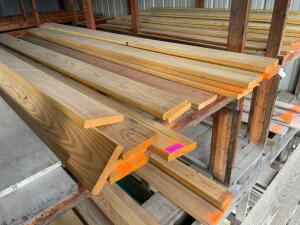 DESCRIPTION: CONTENT OF BIN -ASSORTED PINE BOARDS. SIZE: 8' LOCATION: BUILDING #4 QTY: 1