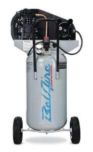 DESCRIPTION: (1) AIR COMPRESSOR BRAND/MODEL: BELAIRE/5026VP INFORMATION: HP: 2/CAPACITY: 26 GAL/90 PSI/MINOR DAMAGES TO HARD CASE, MUST COME INTO INSP