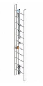 DESCRIPTION: (2) CONTINUOUS LADDER CLIMBING SAFETY SYSTEM KIT BRAND/MODEL: HONEYWELL MILLER/VG/30FT INFORMATION: AUTO MATIC PASS-THROUGH/GALVANIZED ST