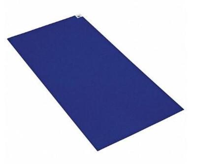 DESCRIPTION: (6) DISPOSABLE TACKY MAT BRAND/MODEL: CONDOR/31AN16 INFORMATION: BLUE/ANTI-STATIC/POLYETHYLENE FILM RETAIL$: 25.94 EACH SIZE: 24"MAT WIDT