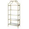 DESCRIPTION: (1) NOLA ETAGERE BOOKCASE BRAND/MODEL: BETTER HOMES & GARDENS/422296 INFORMATION: GOLD/5-TIER/MUST COME INTO INSPECT RETAIL$: 234.99 SIZE