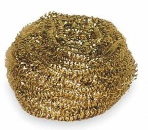 DESCRIPTION: (1) PACK OF (6) BRASS SCRUBBER BRAND/MODEL: TOUGH GUY/2NTH8 INFORMATION: GOLD/GENERAL PURPOSE RETAIL$: 22.78 PER PK OF 6 SIZE: 3" X 3" QT