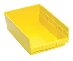 DESCRIPTION: (1) PACK OF (20) SHELF BIN BRAND/MODEL: QUANTUM STORAGE/QSB107YL INFORMATION: YELLOW/LOAD CAPACITY: 50 LB/VOLUME CAPACITY: 0.16 CU-FT RET