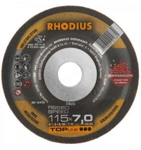 DESCRIPTION: (1) PACK OF (25) GRINDING DISC BRAND/MODEL: RHODIUS/RS580 INFORMATION: FOR USE WITH: STAINLESS STEEL/TYPE 27 RETAIL$: 252.50 PER PK OF 25