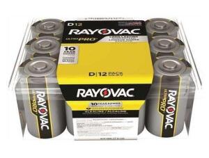 DESCRIPTION: (3) PACKS OF (12) BATTERIES CONTRACTOR PACK BRAND/MODEL: RAYOVAC/ALD-12F INFORMATION: 1.5 VOLT/ALKALINE RETAIL$: 18.91 PER PK OF 12 SIZE: