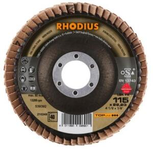 DESCRIPTION: (1) PACK OF (25) FLAP DISC BRAND/MODEL: RHODIUS/LSK-FK-K40 INFORMATION: FIBERGLASS BACKING PLATE/FOR USE WITH STAINLESS STEEL RETAIL$: 87