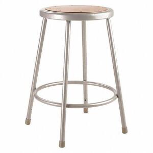 DESCRIPTION: (1) ROUND STOOL BRAND/MODEL: NATIONAL PUBLIC SEATING #9RZR7 RETAIL$: $58.81 EA SIZE: 24 IN OVERALL HT QTY: 1