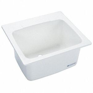 DESCRIPTION: (1) FIBERGLASS UTILITY SINK BRAND/MODEL: MUSTEE #4ARZ6 INFORMATION: WHITE RETAIL$: 100 SIZE: 21-3/8X15-3/4 QTY: 1