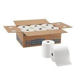 DESCRIPTION: (1) CASE OF (6) PAPER TOWEL ROLLS BRAND/MODEL: ENMOTION #89420 RETAIL$: 100 QTY: 1