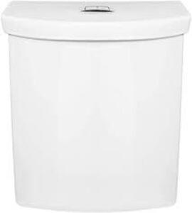 DESCRIPTION: (1) GRAVITY FED DUAL FLUSH TOILET TANK BRAND/MODEL: AMERICAN STANDARD #55KK53 INFORMATION: WHITE RETAIL$: $189.54 EA SIZE: 1.28 GPF QTY: