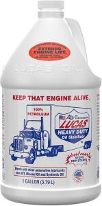 DESCRIPTION: (2) HEAVY DUTY OIL STABILIZER BRAND/MODEL: LUCAS AI INNOVATIONS RETAIL$: $28.94 EA SIZE: 1 GALLON QTY: 2