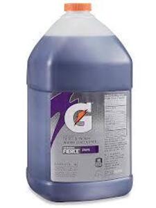 DESCRIPTION: (2) SPORTS DRINK CONCENTRATE BRAND/MODEL: GATORADE #S15776RGP INFORMATION: GRAPE RETAIL$: $17.17 EA SIZE: 1 GALLON QTY: 2