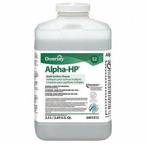 DESCRIPTION: (2) MULTI-SURFACE CLEANER BRAND/MODEL: DIVERSEY ALPHA-HP #20J837 INFORMATION: CITRUS SCENT RETAIL$: $174.50 TOTAL SIZE: 2.5 L QTY: 2