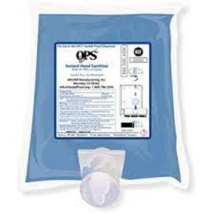 DESCRIPTION: (4) REFILL BAGS OF HAND SANITIZER BRAND/MODEL: OPS #1405-03G RETAIL$: $50.00 EA SIZE: 1000 ML QTY: 4