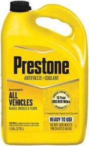 DESCRIPTION: 2) ANTIFREEZE COOLANT BRAND/MODEL: PRESTONE #48RD28 RETAIL$: $18.00 EA SIZE: 1 GALLON QTY: 2