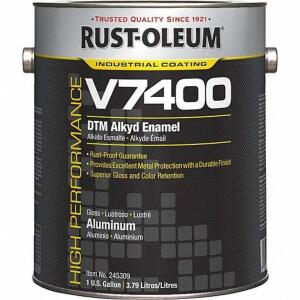 DESCRIPTION: (2) METALLIC INTERIOR EXTERIOR PAINT BRAND/MODEL: RUST-OLEUM #2ZLG1 INFORMATION: ALUMINUM RETAIL$: $105.89 EA SIZE: 1 GALLON QTY: 2