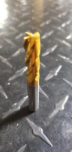 DESCRIPTION: (1) SOLID CARBIDE SQ. END MILL BRAND/MODEL: HERTEL 88250428 RETAIL$: 26.42 SIZE: 5/16" DIA 13/16" LOC QTY: 1