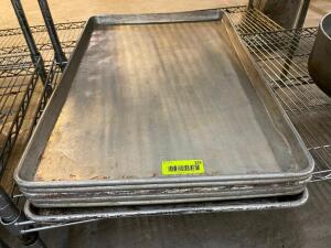 DESCRIPTION: (6) FULL SIZE SHEET PANS SIZE: FULL SIZE LOCATION: BAY 6 THIS LOT IS: SOLD BY THE PIECE QTY: 6