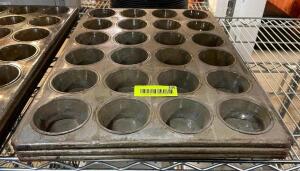 DESCRIPTION: (3) TWENTY FOUR GROUP MUFFIN PANS LOCATION: BAY 6 THIS LOT IS: SOLD BY THE PIECE QTY: 3