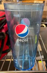 DESCRIPTION: (24) 20 OZ PLASTIC PEPSI TUMBLERS SIZE: 20 OZ LOCATION: BAY 6 THIS LOT IS: SOLD BY THE PIECE QTY: 24