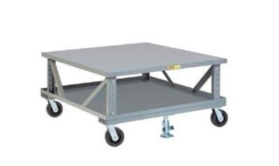 DESCRIPTION: (1) ERGO PALLET STAND BRAND/MODEL: LITTLE GIANT/2PDSE40486PH2FL INFORMATION: MISSING TOP, SEE FOR INSPECTION/LOAD LIMIT: 3600 LBS/GRAY RE