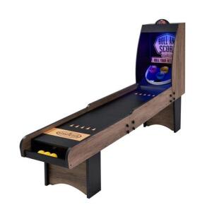 DESCRIPTION: (1) ROLL & SCORE BRAND/MODEL: BARRINGTON/AC284Y21005 INFORMATION: BROWN/3-ARCADE BALLS/ELECTRONIC SCORER RETAIL$: 199.99 SIZE: 84"L X 20"