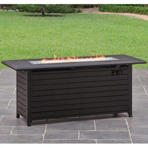 DESCRIPTION: (1) CARTER HILLS GAS FIRE PIT BRAND/MODEL: BETTER HOMES & GARDEN/BH4609219908 INFORMATION: DARK BRONZE/RUST-RESISTANT RETAIL$: 399.99 SIZ