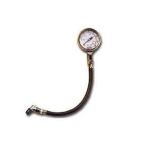 DESCRIPTION: (1) SWIVEL FOOT TIRE PRESSURE GAUGE BRAND/MODEL: AMFLO/980-60 INFORMATION: DUAL SCALE/PSI: 0-60 SIZE: 10" X 1.2" X 3.76" QTY: 1