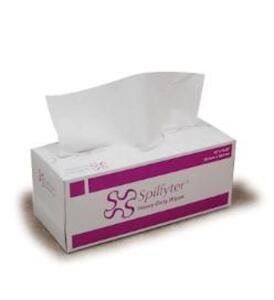 DESCRIPTION: (6) PACKS OF (125) HEAVY-DUTY WIPES BRAND/MODEL: SPILFYTER/51800 INFORMATION: POP-UP BOX/DOUBLE-CREPED RETAIL$: 12.95 PER PK OF 125 SIZE: