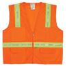 DESCRIPTION: (6) MULTI-POCKET SAFETY VEST BRAND/MODEL: WW/8038A INFORMATION: ORANGE & SILVER/MULTI-POCKET RETAIL$: 10.80 EACH SIZE: LARGE QTY: 6