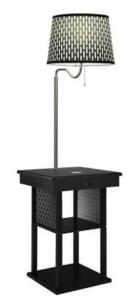 DESCRIPTION: (1) NARROW END TABLE BRAND/MODEL: BRIGHTECH/Y2-A3BB-XH19 INFORMATION: CHARGING STATION/USB PORT RETAIL$: 137.78 SIZE: 18"D X 20"W X 56"H