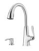 DESCRIPTION: (1) SPRAYER KITCHEN FAUCET BRAND/MODEL: PIFISTER/F-539-7PDC INFORMATION: POLISHED CHROME/PULL-DOWN SPRAYER/SOAP DISPENSER RETAIL$: 175.00